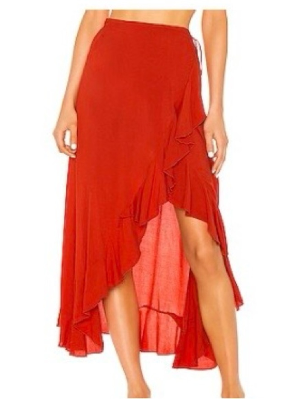 Indah Reese Wrap Skirt in Fire